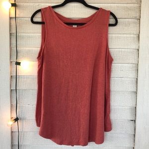 💸Old Navy Coral Raton Knit Swing Tank